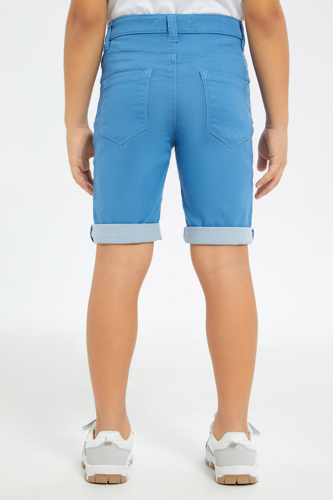 Redtag-Boys-Blue-5-Pocket-Color-Denim-Shorts-BOY-Shorts,-Category:Shorts,-Colour:Blue,-Deals:New-In,-Dept:Boys,-Filter:Boys-(2-to-8-Yrs),-H1:KWR,-H2:BOY,-H3:DNB,-H4:SRT,-New-In-BOY-APL,-Non-Sale,-S23C,-Season:S23C,-Section:Boys-(0-to-14Yrs)-Boys-2 to 8 Years
