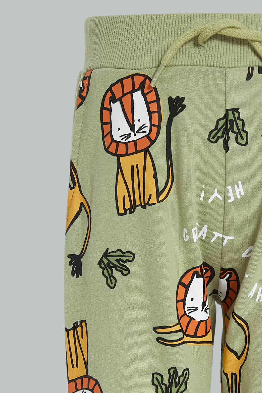 Redtag-Boys-Green-Tiger-Aop-Table-Knit-Jogger-Category:Joggers,-Colour:Green,-Deals:New-In,-Dept:Boys,-Filter:Infant-Boys-(3-to-24-Mths),-INB-Joggers,-New-In-INB-APL,-Non-Sale,-S23A,-Section:Boys-(0-to-14Yrs)-Infant-Boys-3 to 24 Months