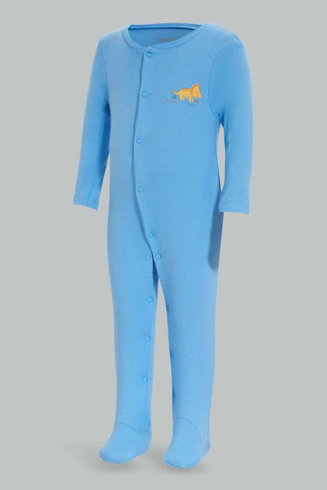 Redtag-3Pk-Sleepsuit-Dinosaur-Boy-Category:Sleepsuits,-Colour:Apricot,-Deals:New-In,-Dept:New-Born,-Filter:Baby-(0-to-12-Mths),-NBF-Sleepsuits,-New-In-NBF-APL,-Non-Sale,-S23A,-Section:Boys-(0-to-14Yrs)-Baby-