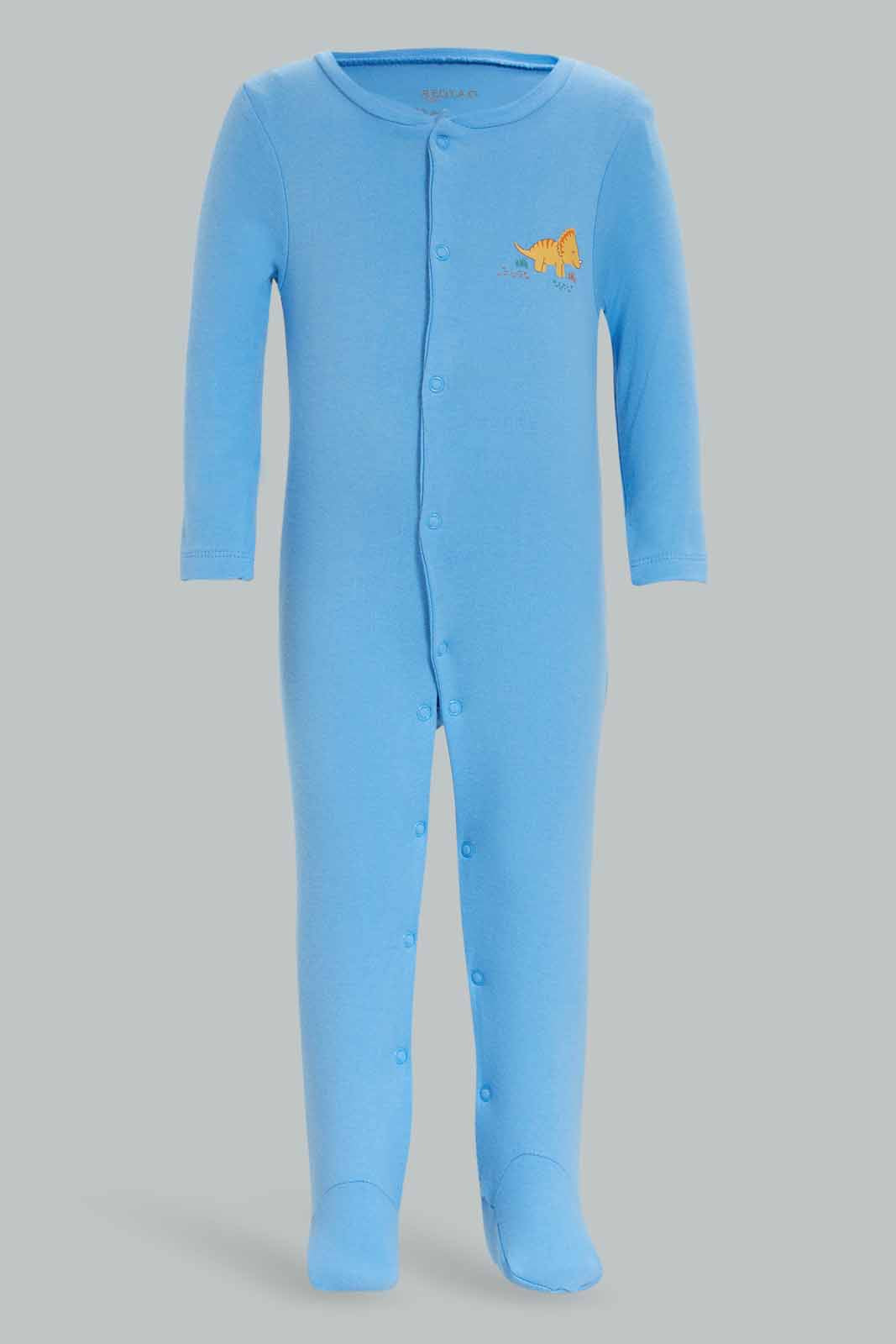 Redtag-3Pk-Sleepsuit-Dinosaur-Boy-Category:Sleepsuits,-Colour:Apricot,-Deals:New-In,-Dept:New-Born,-Filter:Baby-(0-to-12-Mths),-NBF-Sleepsuits,-New-In-NBF-APL,-Non-Sale,-S23A,-Section:Boys-(0-to-14Yrs)-Baby-