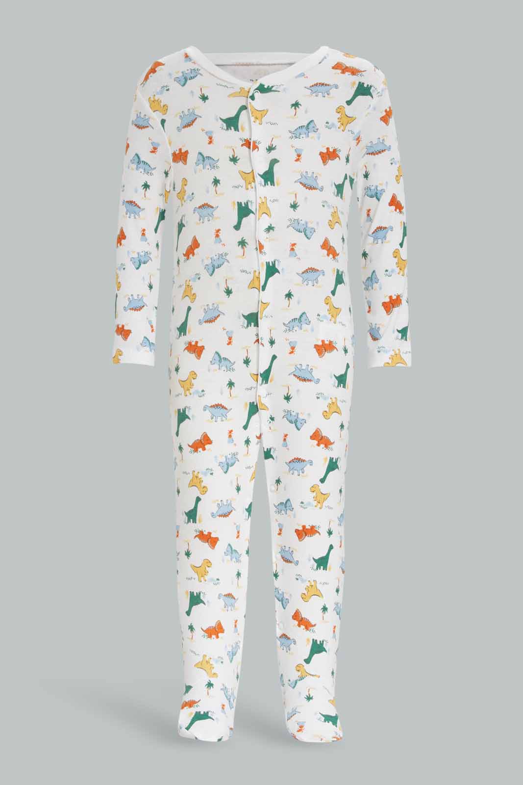 Redtag-3Pk-Sleepsuit-Dinosaur-Boy-Category:Sleepsuits,-Colour:Apricot,-Deals:New-In,-Dept:New-Born,-Filter:Baby-(0-to-12-Mths),-NBF-Sleepsuits,-New-In-NBF-APL,-Non-Sale,-S23A,-Section:Boys-(0-to-14Yrs)-Baby-