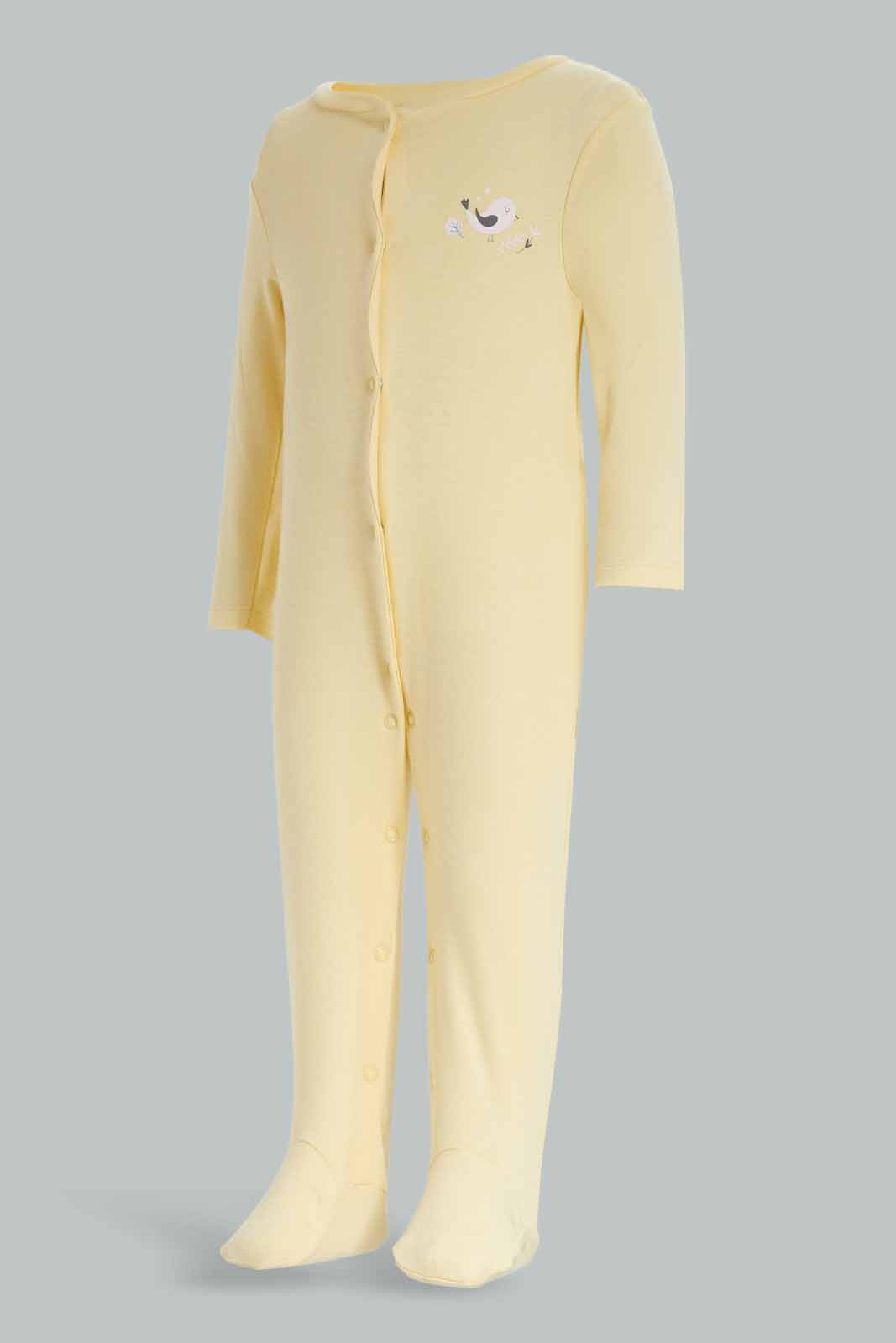 Redtag-3Pk-Sleepsuit-Floral-Girl-Category:Sleepsuits,-Colour:Apricot,-Deals:New-In,-Dept:New-Born,-Filter:Baby-(0-to-12-Mths),-NBF-Sleepsuits,-New-In-NBF-APL,-Non-Sale,-S23A,-Section:Boys-(0-to-14Yrs)-Baby-
