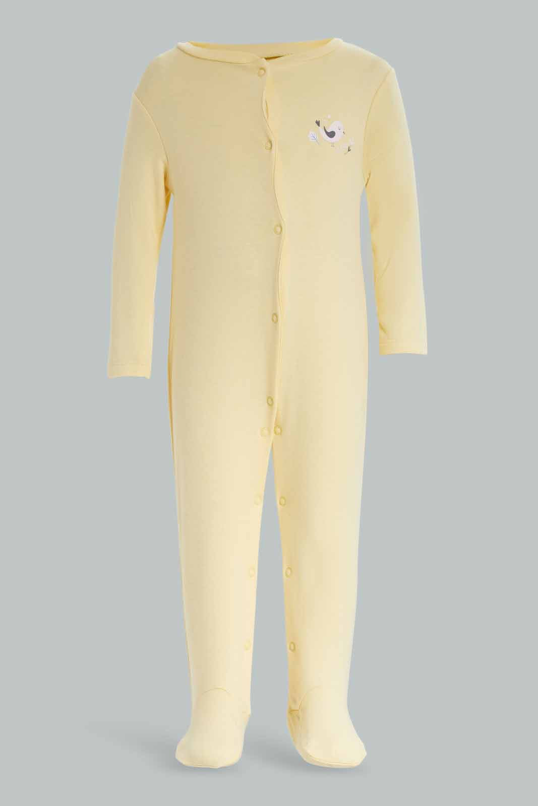 Redtag-3Pk-Sleepsuit-Floral-Girl-Category:Sleepsuits,-Colour:Apricot,-Deals:New-In,-Dept:New-Born,-Filter:Baby-(0-to-12-Mths),-NBF-Sleepsuits,-New-In-NBF-APL,-Non-Sale,-S23A,-Section:Boys-(0-to-14Yrs)-Baby-