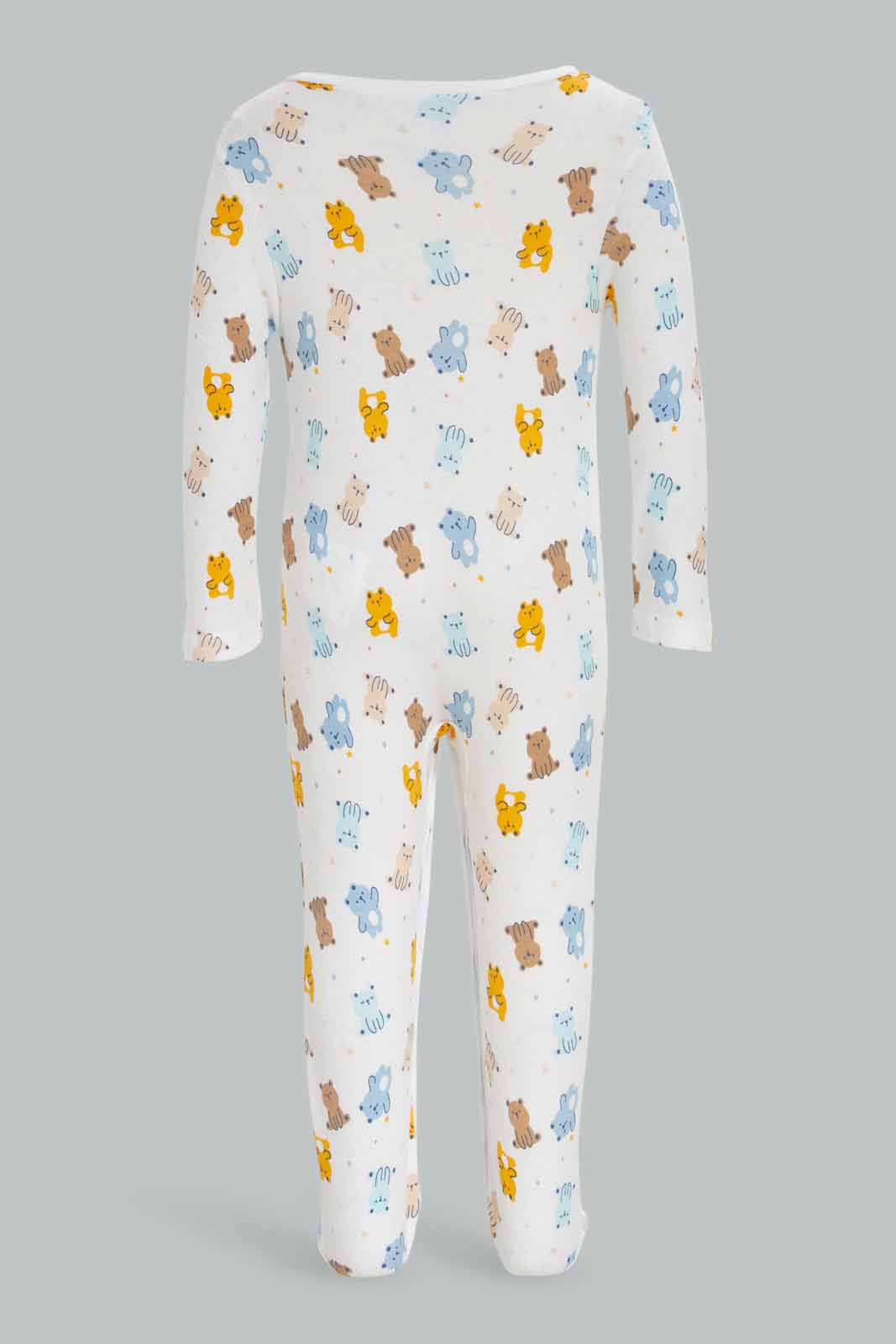 Redtag-3Pk-Sleepsuit-Teddybear-Boy-Category:Sleepsuits,-Colour:Apricot,-Deals:New-In,-Dept:New-Born,-Filter:Baby-(0-to-12-Mths),-NBF-Sleepsuits,-New-In-NBF-APL,-Non-Sale,-S23A,-Section:Boys-(0-to-14Yrs)-Baby-