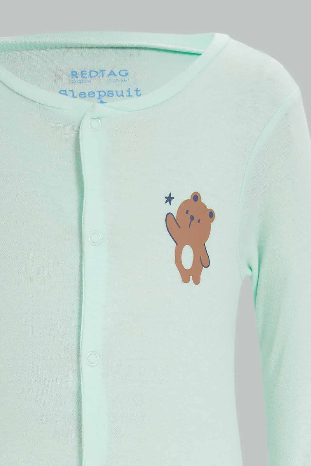 Redtag-3Pk-Sleepsuit-Teddybear-Boy-Category:Sleepsuits,-Colour:Apricot,-Deals:New-In,-Dept:New-Born,-Filter:Baby-(0-to-12-Mths),-NBF-Sleepsuits,-New-In-NBF-APL,-Non-Sale,-S23A,-Section:Boys-(0-to-14Yrs)-Baby-
