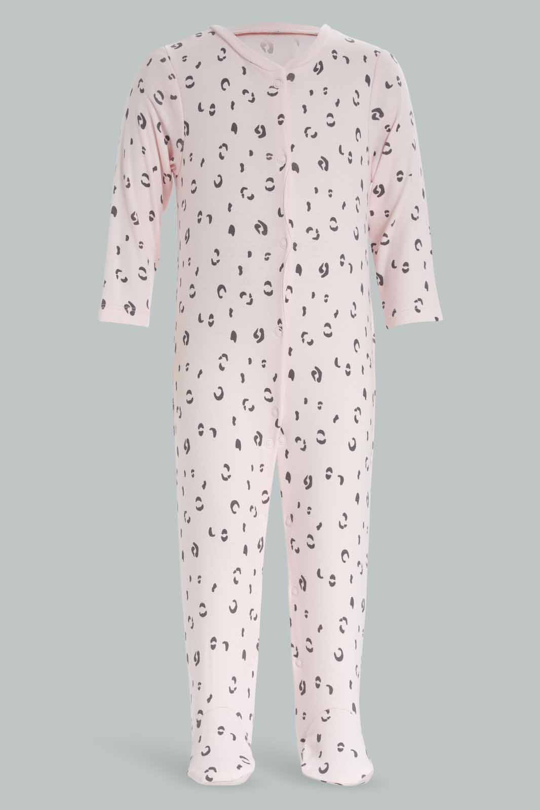 Redtag-3Pk-Sleepsuit-Leopard-Girl-Category:Sleepsuits,-Colour:Apricot,-Deals:New-In,-Dept:New-Born,-Filter:Baby-(0-to-12-Mths),-NBF-Sleepsuits,-New-In-NBF-APL,-Non-Sale,-S23A,-Section:Boys-(0-to-14Yrs)-Baby-