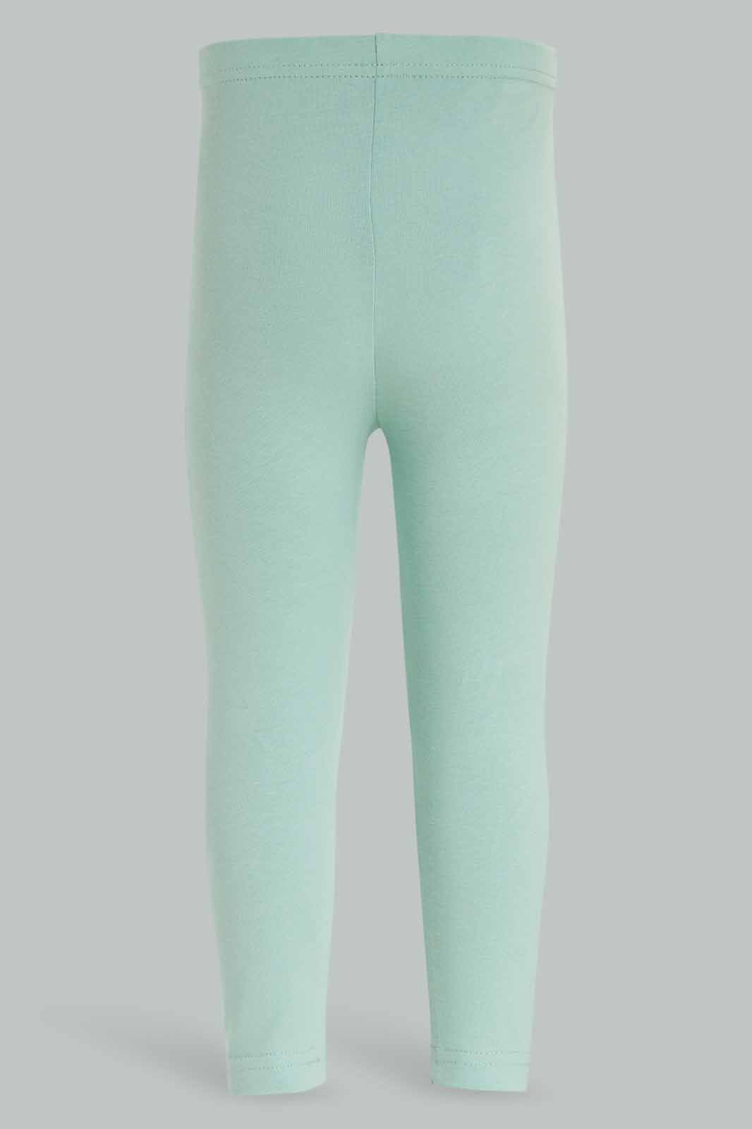 Redtag-Girls-Sage-Solid-Leggings-Category:Leggings,-Colour:Olive,-Deals:New-In,-Dept:Girls,-Filter:Infant-Girls-(3-to-24-Mths),-ING-Leggings,-New-In-ING-APL,-Non-Sale,-S23A,-Section:Girls-(0-to-14Yrs),-TBL-Infant-Girls-