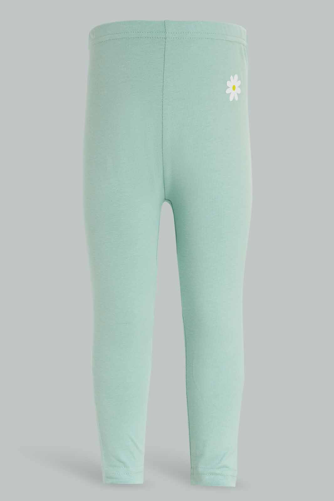 Redtag-Girls-Sage-Solid-Leggings-Category:Leggings,-Colour:Olive,-Deals:New-In,-Dept:Girls,-Filter:Infant-Girls-(3-to-24-Mths),-ING-Leggings,-New-In-ING-APL,-Non-Sale,-S23A,-Section:Girls-(0-to-14Yrs),-TBL-Infant-Girls-