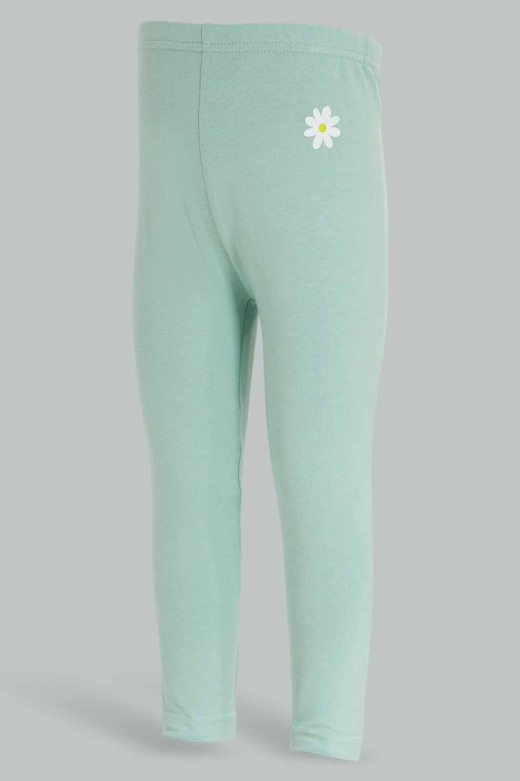 Redtag-Girls-Sage-Solid-Leggings-Category:Leggings,-Colour:Olive,-Deals:New-In,-Dept:Girls,-Filter:Infant-Girls-(3-to-24-Mths),-ING-Leggings,-New-In-ING-APL,-Non-Sale,-S23A,-Section:Girls-(0-to-14Yrs),-TBL-Infant-Girls-