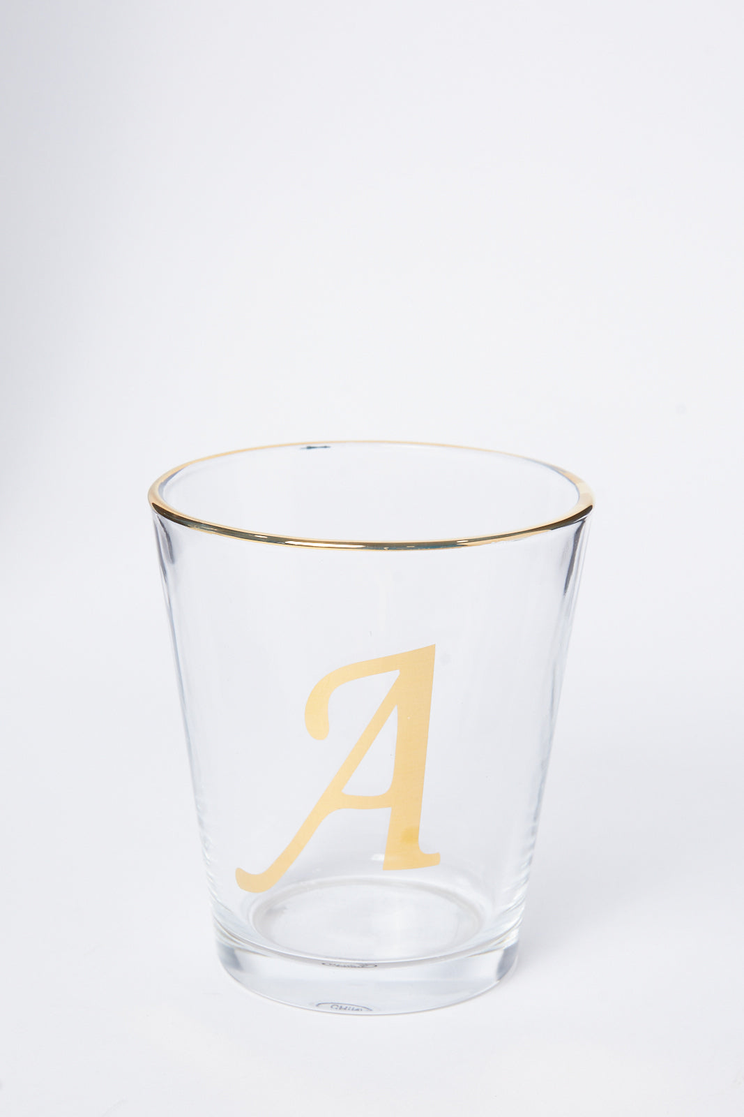 Redtag-Clear-Alphabet-Glass-A-Category:Glasses,-Colour:White,-Deals:New-In,-Dept:Home,-Filter:Home-Dining,-HMW-DIN-Drinkware,-New-In-HMW-DIN,-Non-Sale,-S23A,-Section:Homewares-Home-Dining-