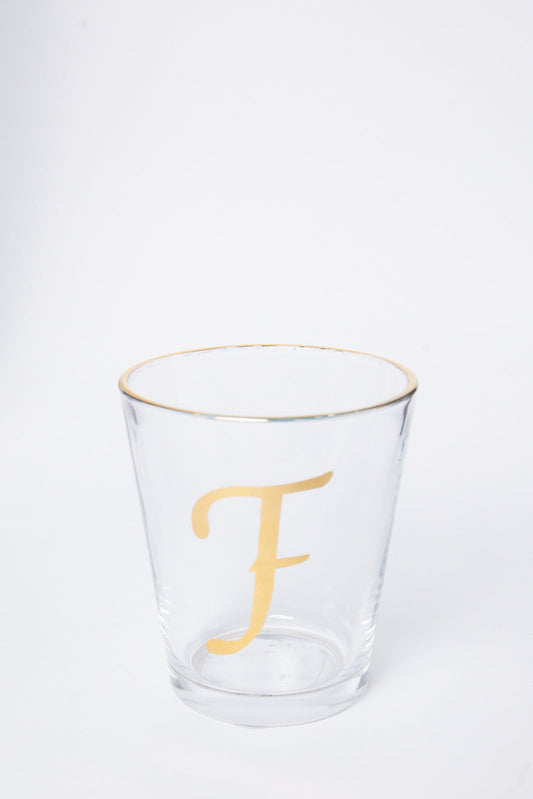 Redtag-Clear-Alphabet-Glass-F-Category:Glasses,-Colour:White,-Deals:New-In,-Dept:Home,-Filter:Home-Dining,-HMW-DIN-Drinkware,-New-In-HMW-DIN,-Non-Sale,-S23A,-Section:Homewares-Home-Dining-