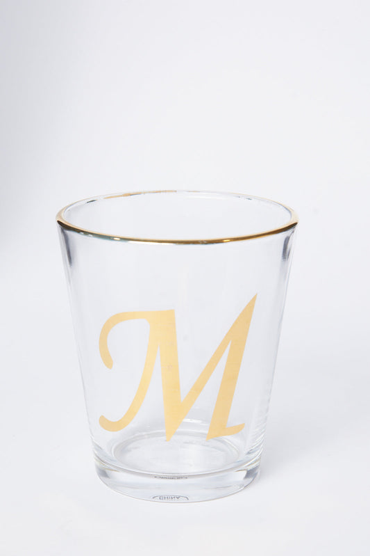 Redtag-Clear-Alphabet-Glass-M-Category:Glasses,-Colour:White,-Deals:New-In,-Dept:Home,-Filter:Home-Dining,-HMW-DIN-Drinkware,-New-In-HMW-DIN,-Non-Sale,-S23A,-Section:Homewares-Home-Dining-
