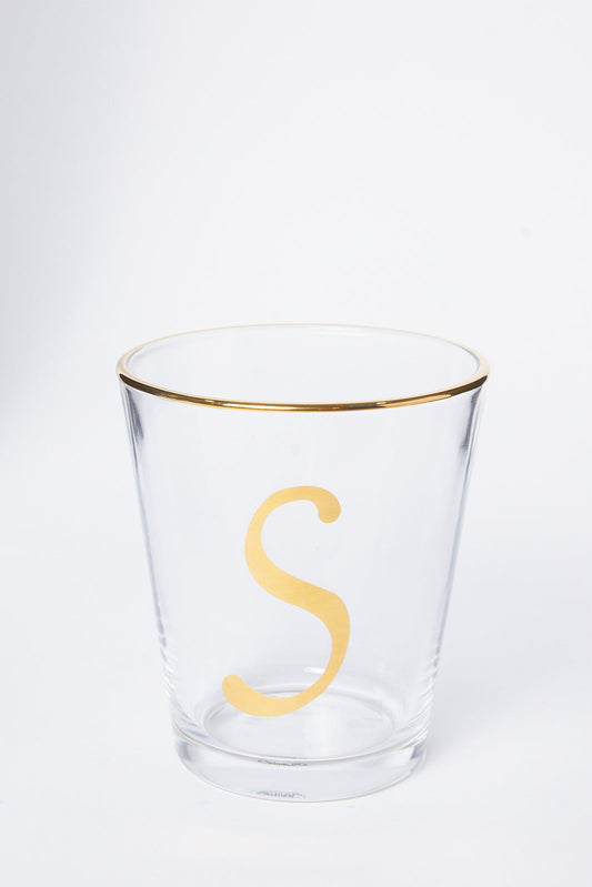 Redtag-Clear-Alphabet-Glass-S-Category:Glasses,-Colour:White,-Deals:New-In,-Dept:Home,-Filter:Home-Dining,-HMW-DIN-Drinkware,-New-In-HMW-DIN,-Non-Sale,-S23A,-Section:Homewares-Home-Dining-