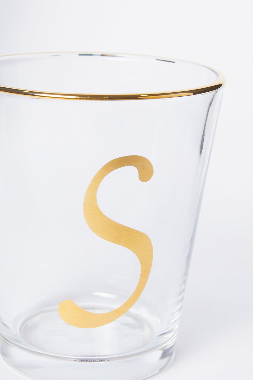 Redtag-Clear-Alphabet-Glass-S-Category:Glasses,-Colour:White,-Deals:New-In,-Dept:Home,-Filter:Home-Dining,-HMW-DIN-Drinkware,-New-In-HMW-DIN,-Non-Sale,-S23A,-Section:Homewares-Home-Dining-