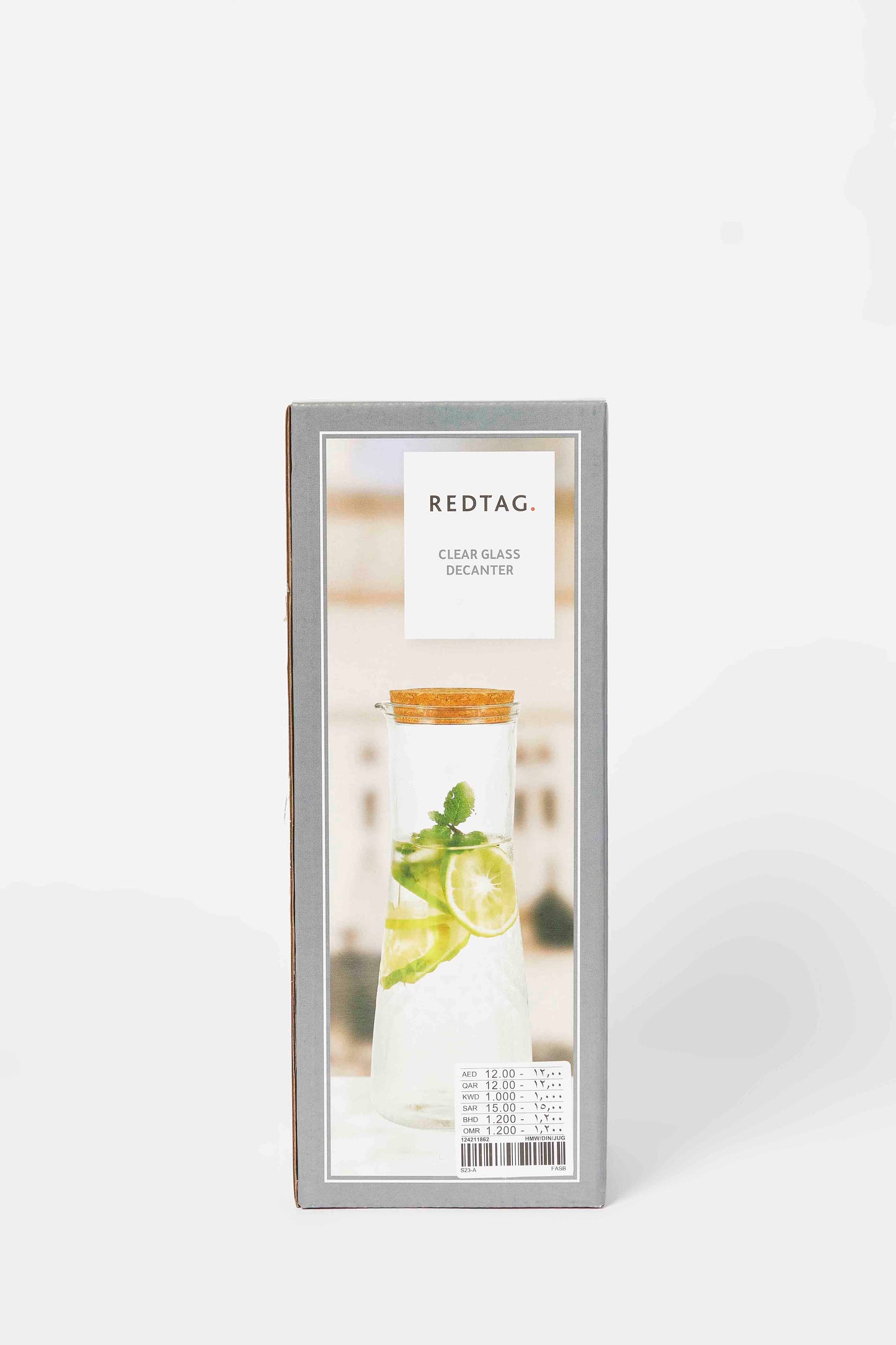 Redtag-Clear-Glass-Decanter-Category:Jugs,-Colour:White,-Deals:New-In,-Dept:Home,-Filter:Home-Dining,-HMW-DIN-Drinkware,-New-In-HMW-DIN,-Non-Sale,-S23A,-Section:Homewares-Home-Dining-