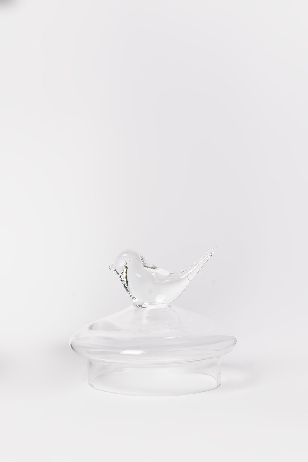 Redtag-Clear-Glass-Partition-Storage-Jar-With-Bird-Lid-Category:Canisters-And-Jars,-Colour:White,-Deals:New-In,-Dept:Home,-Filter:Home-Dining,-HMW-DIN-Storage,-New-In-HMW-DIN,-Non-Sale,-S23B,-Section:Homewares-Home-Dining-
