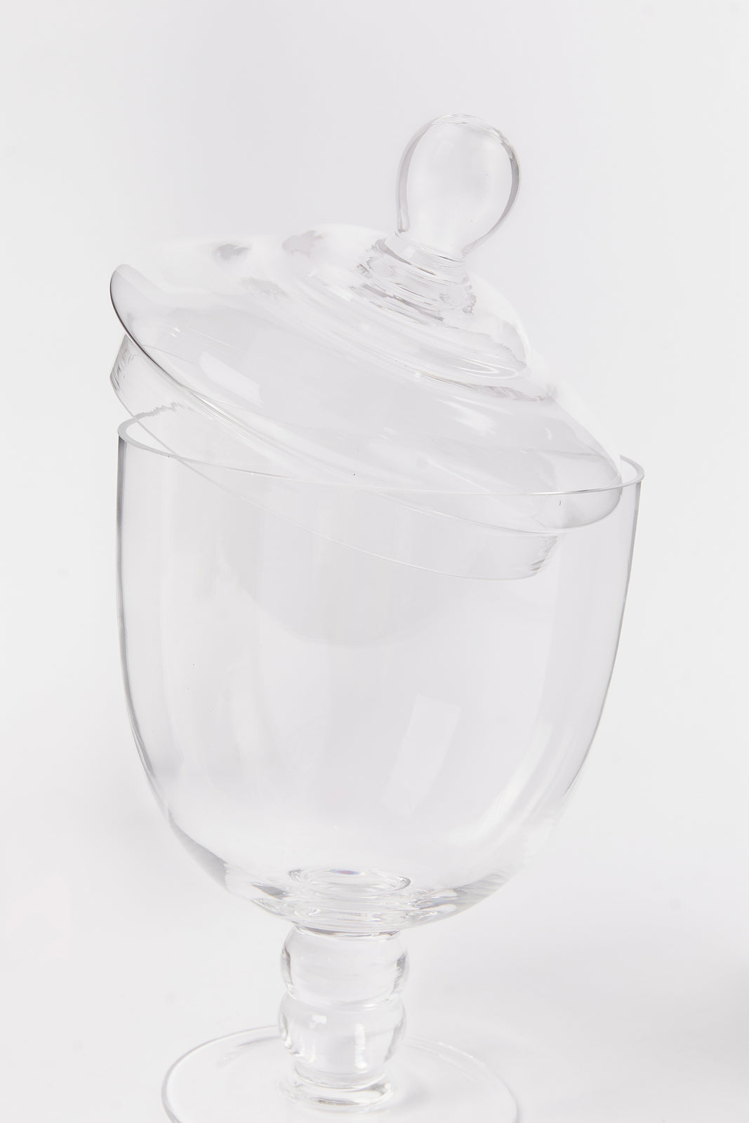 Redtag-Clear-Glass-Candy-Jar-With-Lid-Category:Canisters-And-Jars,-Colour:White,-Deals:New-In,-Dept:Home,-Filter:Home-Dining,-HMW-DIN-Storage,-New-In-HMW-DIN,-Non-Sale,-S23B,-Section:Homewares-Home-Dining-