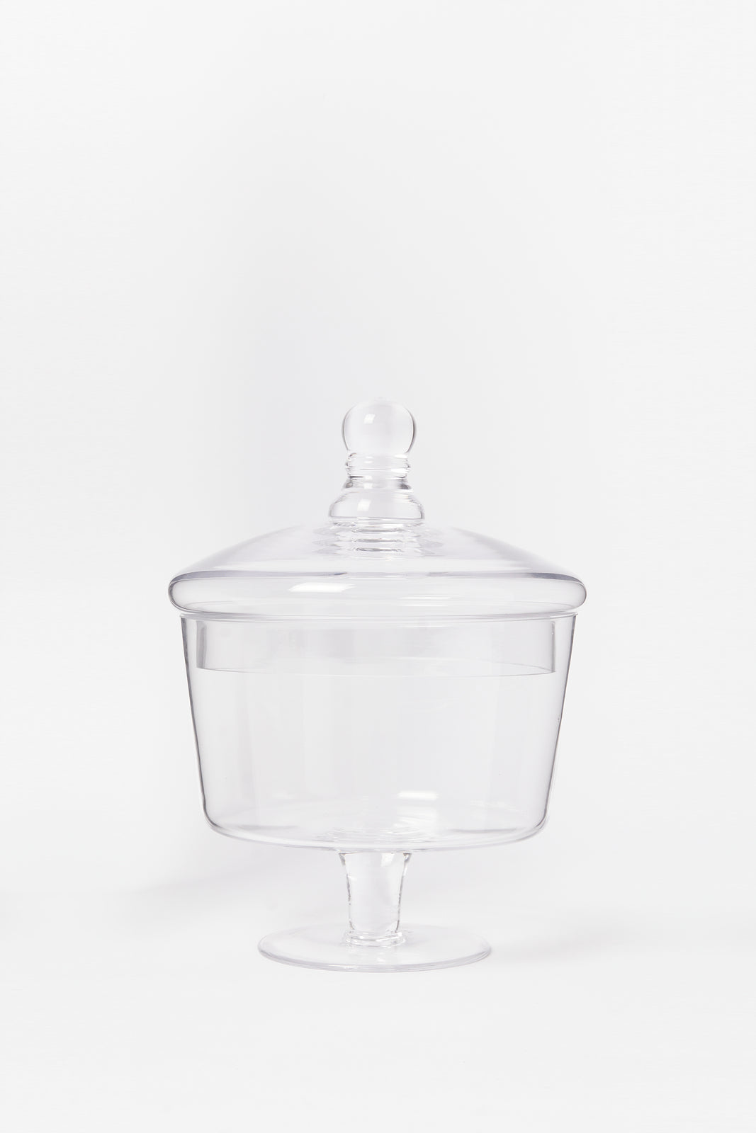 Redtag-Clear-Glass-Candy-Jar-With-Lid-Category:Canisters-And-Jars,-Colour:White,-Deals:New-In,-Dept:Home,-Filter:Home-Dining,-HMW-DIN-Storage,-New-In-HMW-DIN,-Non-Sale,-S23B,-Section:Homewares-Home-Dining-