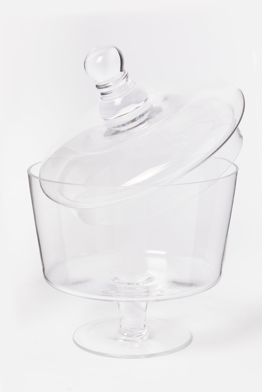 Redtag-Clear-Glass-Candy-Jar-With-Lid-Category:Canisters-And-Jars,-Colour:White,-Deals:New-In,-Dept:Home,-Filter:Home-Dining,-HMW-DIN-Storage,-New-In-HMW-DIN,-Non-Sale,-S23B,-Section:Homewares-Home-Dining-