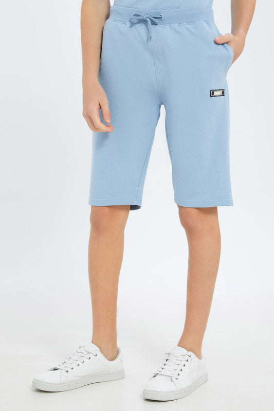 Redtag-Boys-Lt-Blue-Lounge-Wear-Active-Shorts-BSR-Shorts,-Category:Shorts,-Colour:Blue,-Deals:New-In,-Dept:Boys,-Filter:Senior-Boys-(8-to-14-Yrs),-New-In-BSR-APL,-Non-Sale,-S23B,-Section:Boys-(0-to-14Yrs)-Senior-Boys-9 to 14 Years