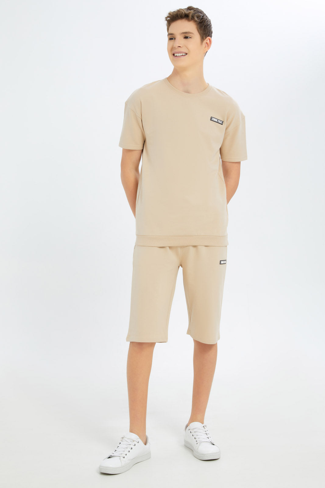 Redtag-Boys-Beige-Lounge-Wear-Active-Shorts-BSR-Shorts,-Category:Shorts,-Colour:Beige,-Deals:New-In,-Dept:Boys,-Filter:Senior-Boys-(8-to-14-Yrs),-New-In-BSR-APL,-Non-Sale,-S23B,-Section:Boys-(0-to-14Yrs)-Senior-Boys-9 to 14 Years