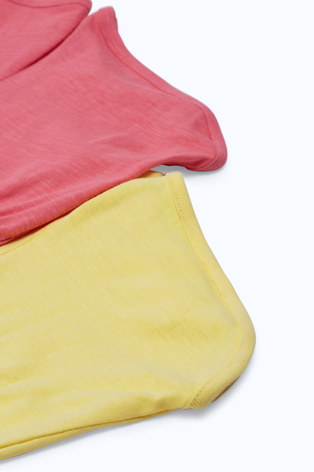 Redtag-Girls-Yellow-&-Pink-2-Pack-Shorts-Category:Shorts,-Colour:Assorted,-Deals:New-In,-Dept:Girls,-Filter:Infant-Girls-(3-to-24-Mths),-ING-Shorts,-New-In-ING-APL,-Non-Sale,-S23B,-Section:Girls-(0-to-14Yrs)-Infant-Girls-3 to 24 Months