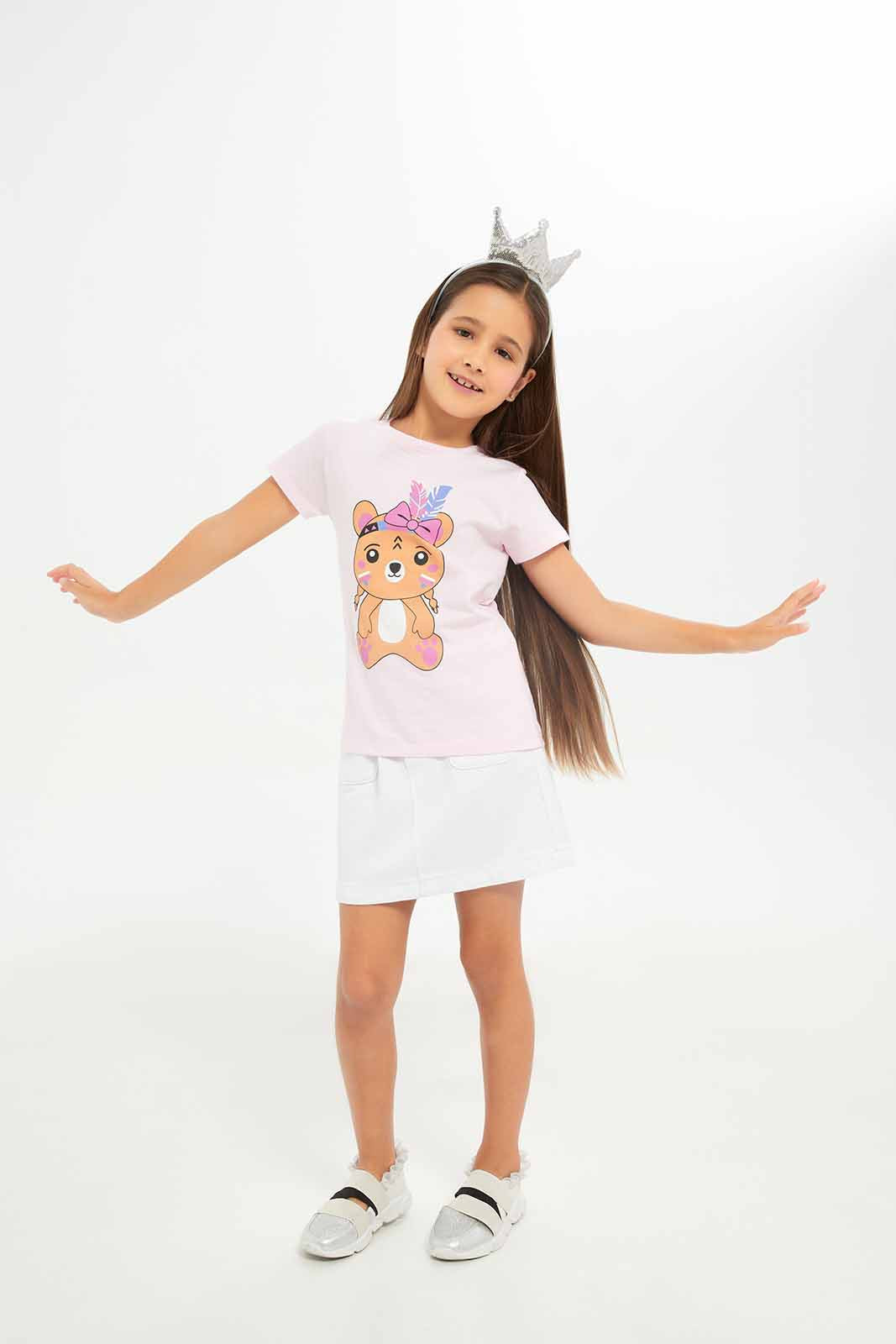 Redtag-Girls-White-Denim-Skirt-White-Category:Skirts,-Colour:White,-Deals:New-In,-Dept:Girls,-Filter:Girls-(2-to-8-Yrs),-GIR-Skirts,-New-In-GIR-APL,-Non-Sale,-S23A,-Section:Girls-(0-to-14Yrs)-Girls-2 to 8 Years