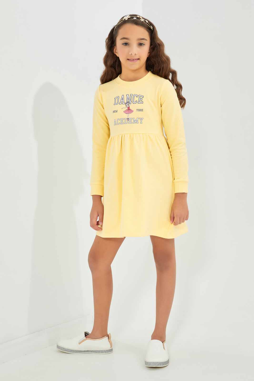 Redtag-Girls-Pink-Active-Dress--Pink-Flower-Embroidery-Category:Dresses,-Colour:Apricot,-Deals:New-In,-Dept:Girls,-Filter:Girls-(2-to-8-Yrs),-GIR-Dresses,-New-In-GIR-APL,-Non-Sale,-S23A,-Section:Girls-(0-to-14Yrs)-Girls-2 to 8 Years