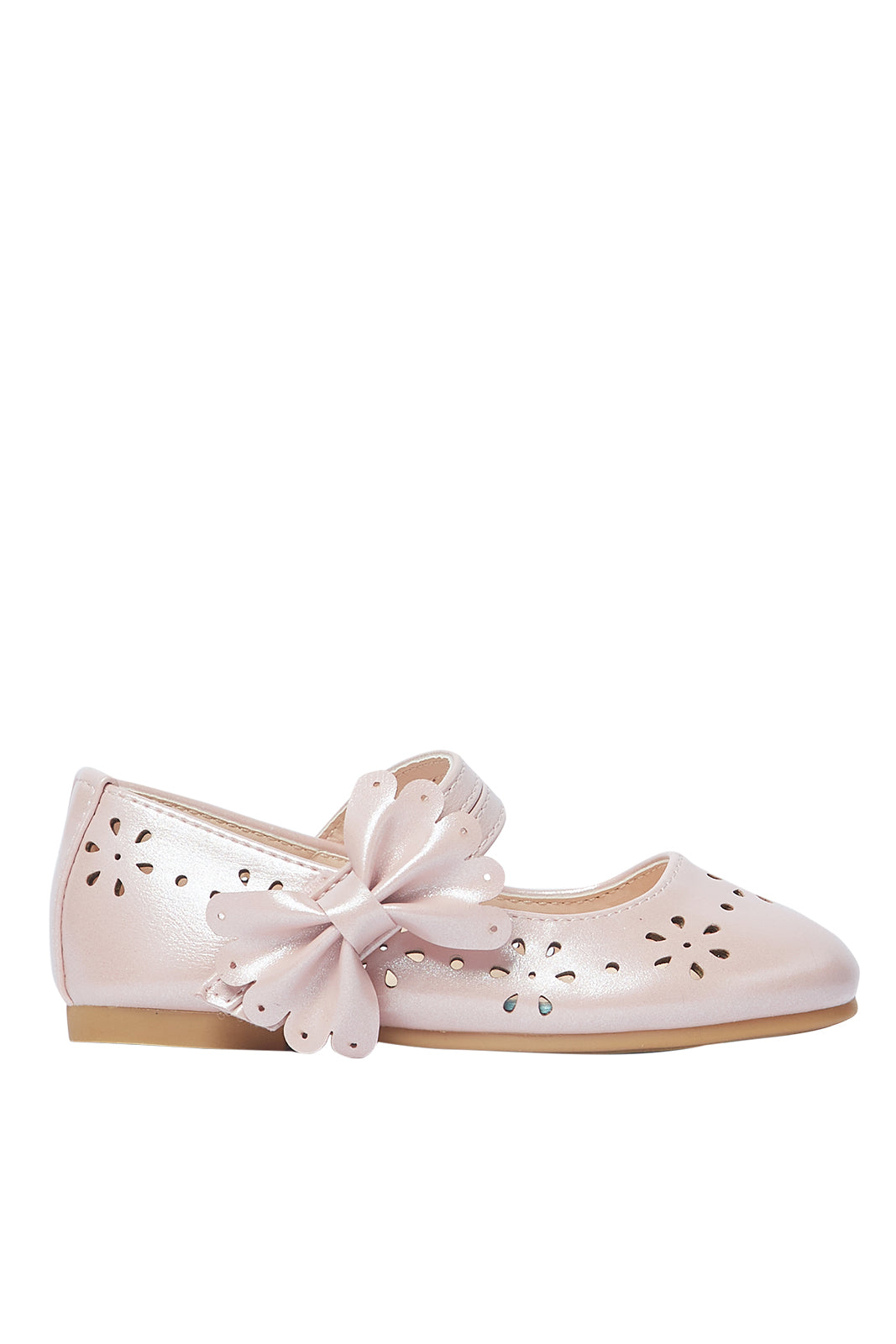 Redtag-Pink-Laser-Cut-Ballerina-Category:Shoes,-Colour:Pink,-Deals:New-In,-Filter:Girls-Footwear-(1-to-3-Yrs),-ING-Shoes,-N/A,-New-In-ING-FOO,-Non-Sale,-S23A,-Section:Girls-(0-to-14Yrs)-Infant-Girls-1 to 3 Years