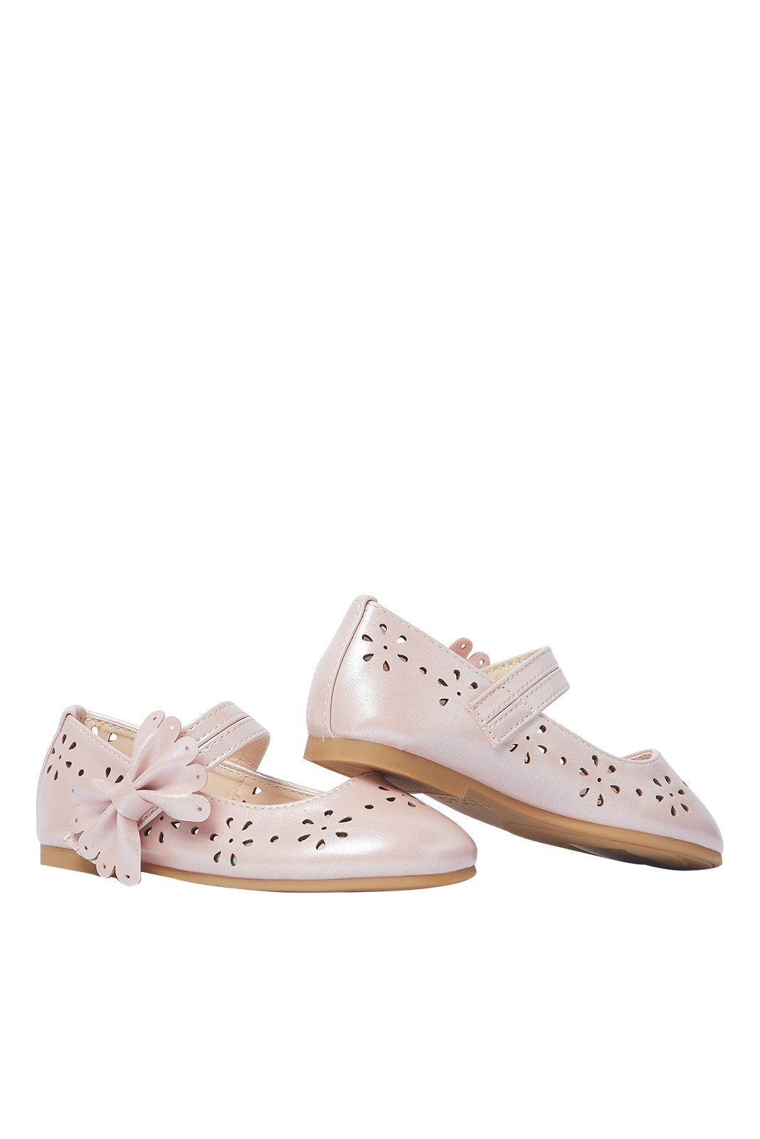 Redtag-Pink-Laser-Cut-Ballerina-Category:Shoes,-Colour:Pink,-Deals:New-In,-Filter:Girls-Footwear-(1-to-3-Yrs),-ING-Shoes,-N/A,-New-In-ING-FOO,-Non-Sale,-S23A,-Section:Girls-(0-to-14Yrs)-Infant-Girls-1 to 3 Years