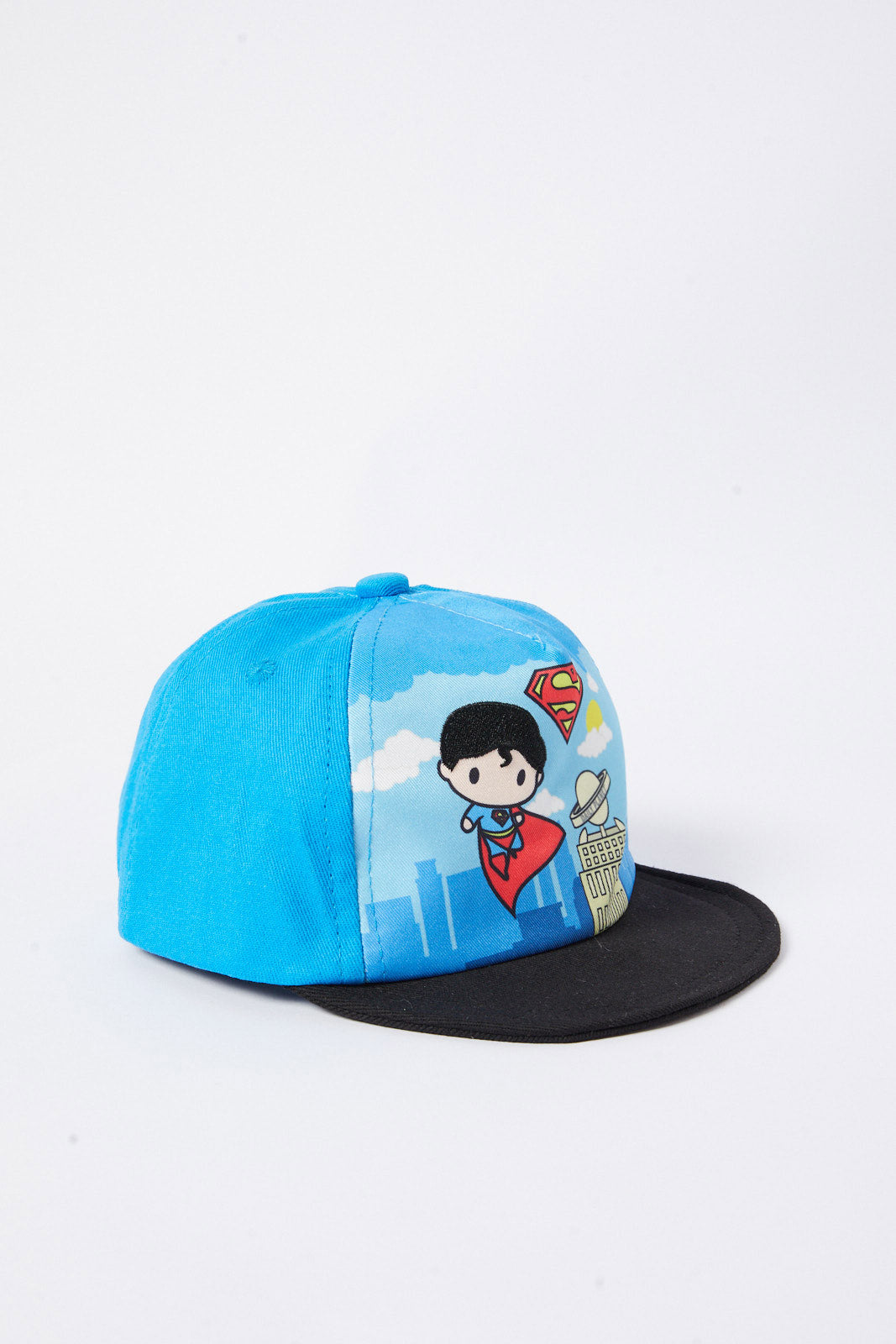 Redtag-Blue-And-Black-Superman-Cap-BOY-Caps-&-Hats,-Category:Caps-&-Hats,-Colour:Assorted,-Deals:New-In,-Dept:Boys,-Filter:Boys-Accessories,-New-In,-New-In-BOY-ACC,-Non-Sale,-S23A,-Section:Boys-(0-to-14Yrs)-Boys-