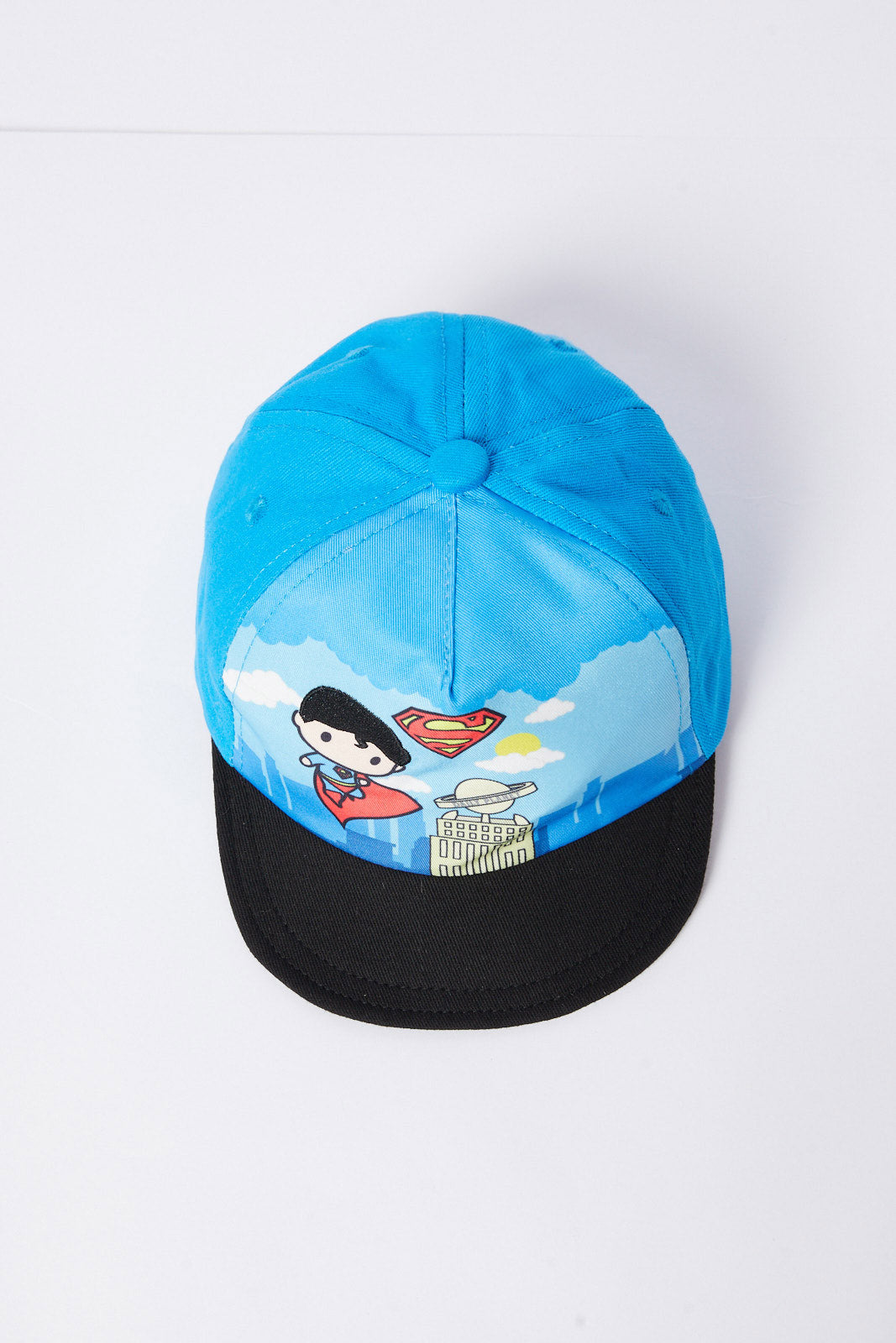 Redtag-Blue-And-Black-Superman-Cap-BOY-Caps-&-Hats,-Category:Caps-&-Hats,-Colour:Assorted,-Deals:New-In,-Dept:Boys,-Filter:Boys-Accessories,-New-In,-New-In-BOY-ACC,-Non-Sale,-S23A,-Section:Boys-(0-to-14Yrs)-Boys-