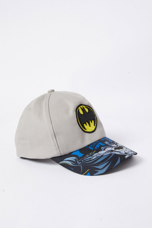 Redtag-Grey-And-Black-Batman-Cap-BOY-Caps-&-Hats,-Category:Caps-&-Hats,-Colour:Assorted,-Deals:New-In,-Dept:Boys,-Filter:Boys-Accessories,-New-In,-New-In-BOY-ACC,-Non-Sale,-S23A,-Section:Boys-(0-to-14Yrs)-Boys-