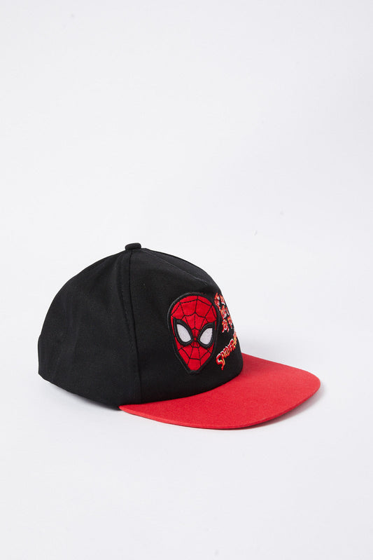 Redtag-Red-And-Black-Spiderman-Cap-BOY-Caps-&-Hats,-Category:Caps-&-Hats,-Colour:Assorted,-Deals:New-In,-Dept:Boys,-Filter:Boys-Accessories,-New-In,-New-In-BOY-ACC,-Non-Sale,-S23A,-Section:Boys-(0-to-14Yrs)-Boys-