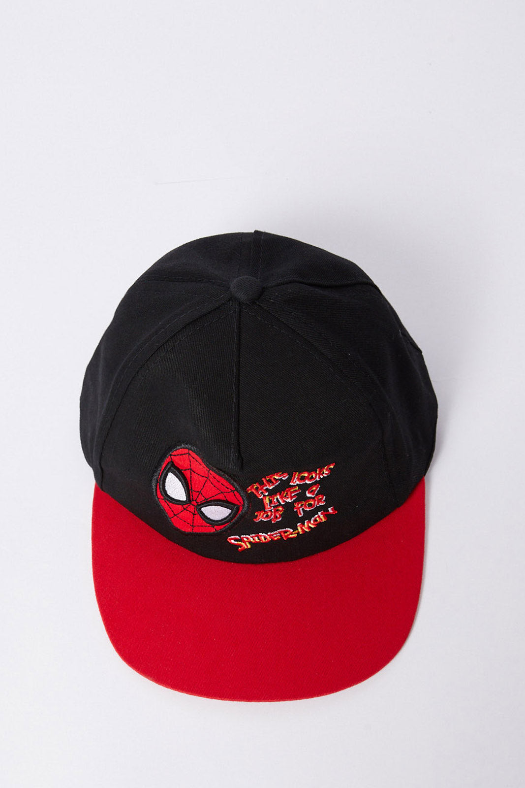 Redtag-Red-And-Black-Spiderman-Cap-BOY-Caps-&-Hats,-Category:Caps-&-Hats,-Colour:Assorted,-Deals:New-In,-Dept:Boys,-Filter:Boys-Accessories,-New-In,-New-In-BOY-ACC,-Non-Sale,-S23A,-Section:Boys-(0-to-14Yrs)-Boys-