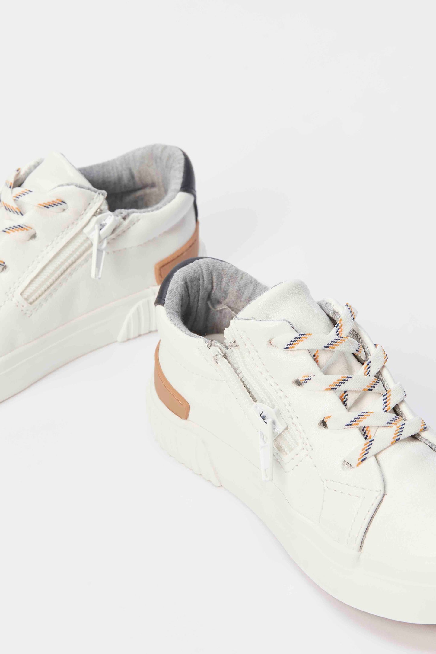 Redtag-White-Lace-Up-Sneaker
(Repeat-Style)-Category:Shoes,-Colour:White,-Deals:New-In,-Filter:Boys-Footwear-(1-to-3-Yrs),-INB-Sandals,-N/A,-New-In-INB-FOO,-Non-Sale,-S23A,-Section:Boys-(0-to-14Yrs)-Infant-Boys-1 to 3 Years