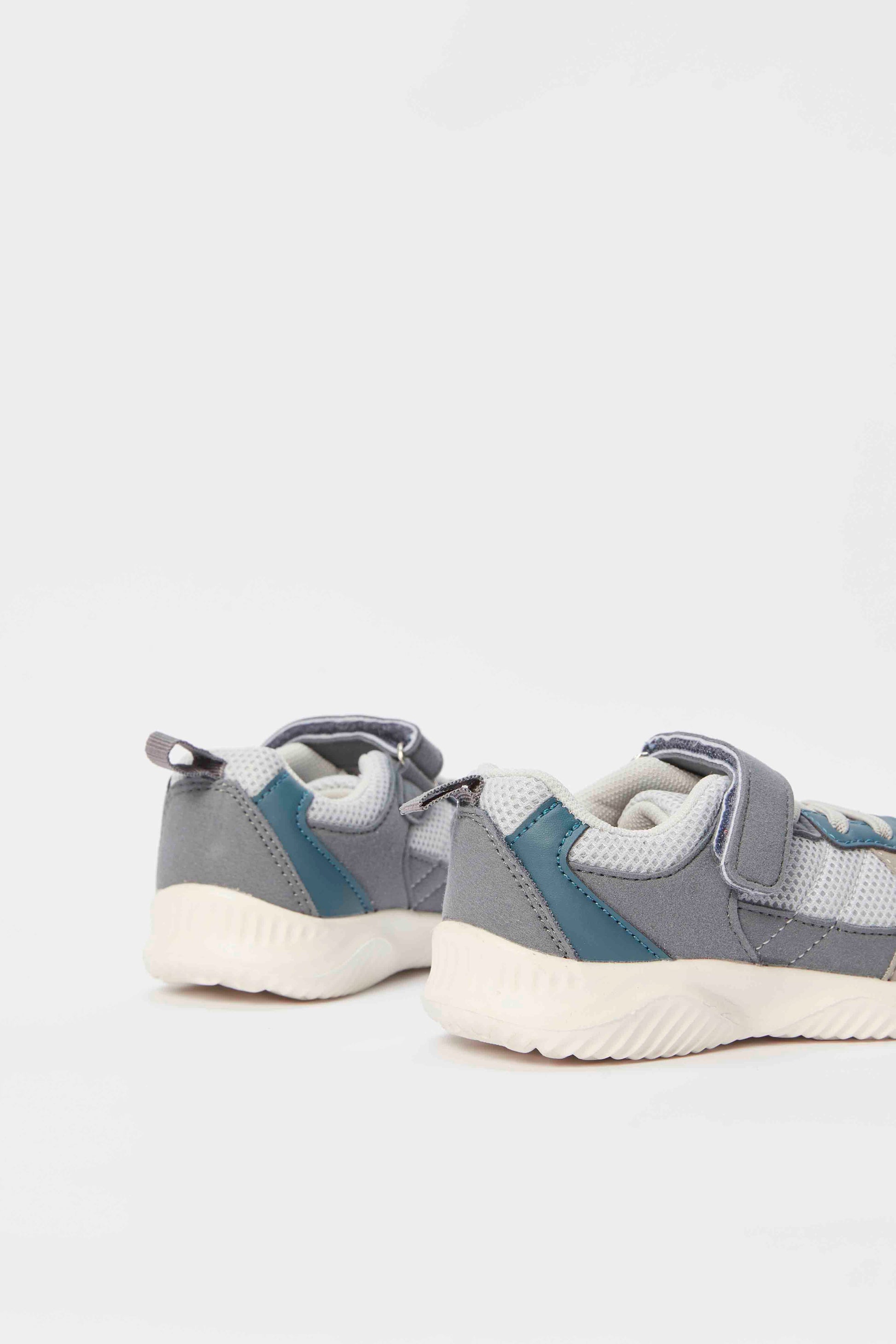 Redtag-Grey-Velcro-Strap-Trainer-Category:Shoes,-Colour:Grey,-Deals:New-In,-Filter:Boys-Footwear-(1-to-3-Yrs),-INB-Sandals,-N/A,-New-In-INB-FOO,-Non-Sale,-S23A,-Section:Boys-(0-to-14Yrs)-Infant-Boys-1 to 3 Years