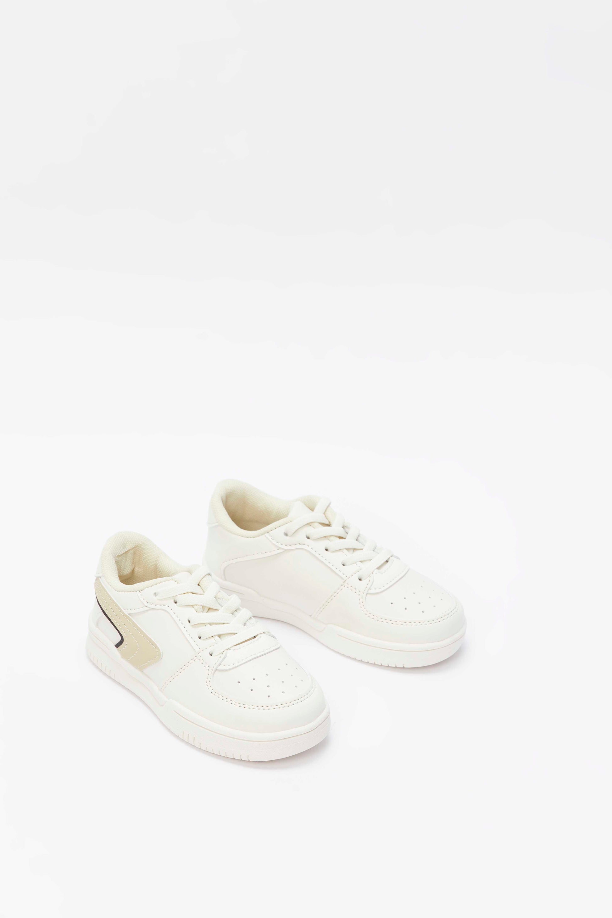 Redtag-White-Lace-Up-Sneaker-Category:Shoes,-Colour:White,-Deals:New-In,-Filter:Boys-Footwear-(1-to-3-Yrs),-INB-Sandals,-N/A,-New-In-INB-FOO,-Non-Sale,-S23A,-Section:Boys-(0-to-14Yrs)-Infant-Boys-1 to 3 Years