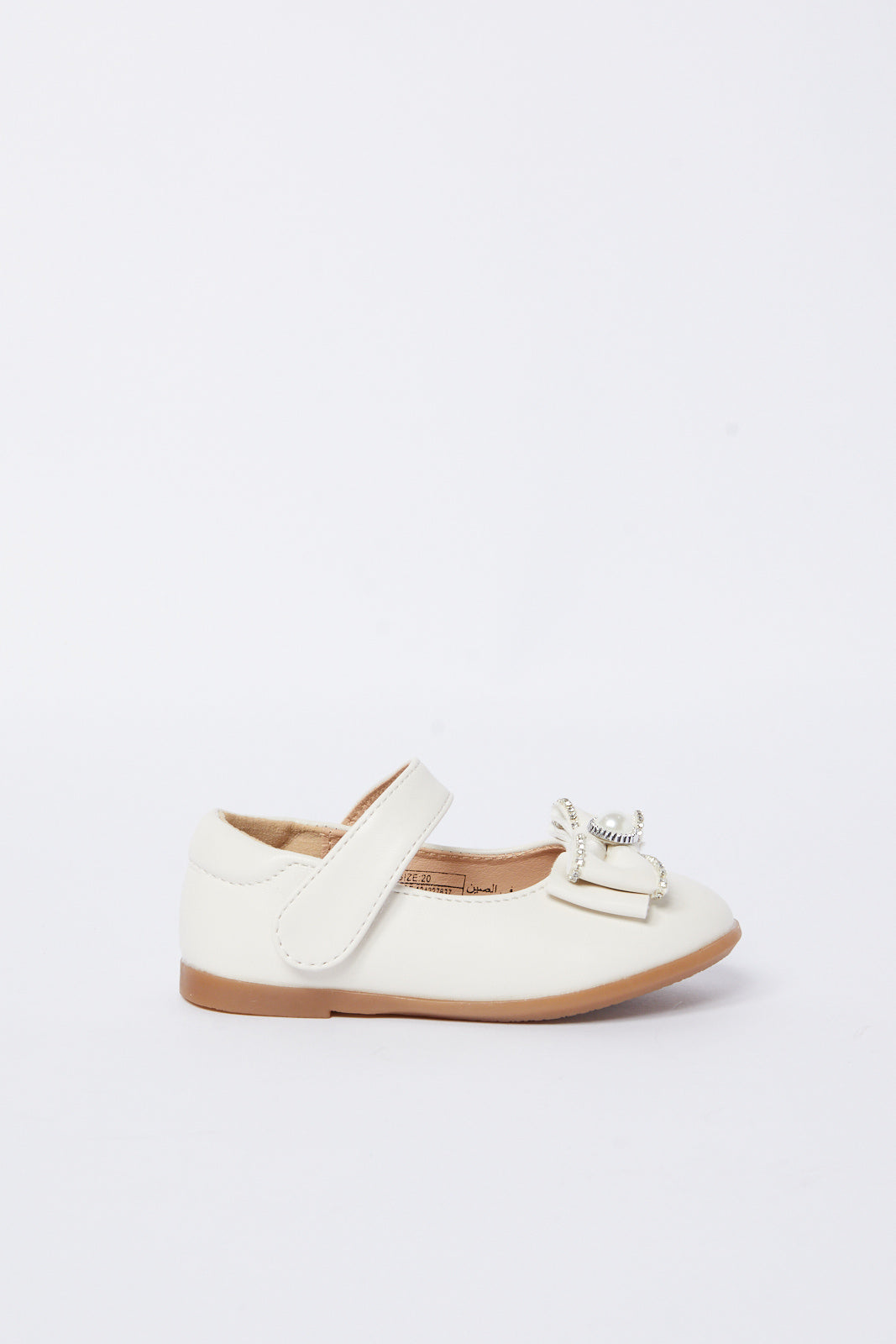 Redtag-White-Bow-Ballerina-Category:Shoes,-Colour:White,-Deals:New-In,-Filter:Girls-Footwear-(1-to-3-Yrs),-ING-Shoes,-N/A,-New-In-ING-FOO,-Non-Sale,-S23A,-Section:Girls-(0-to-14Yrs)-Infant-Girls-1 to 3 Years