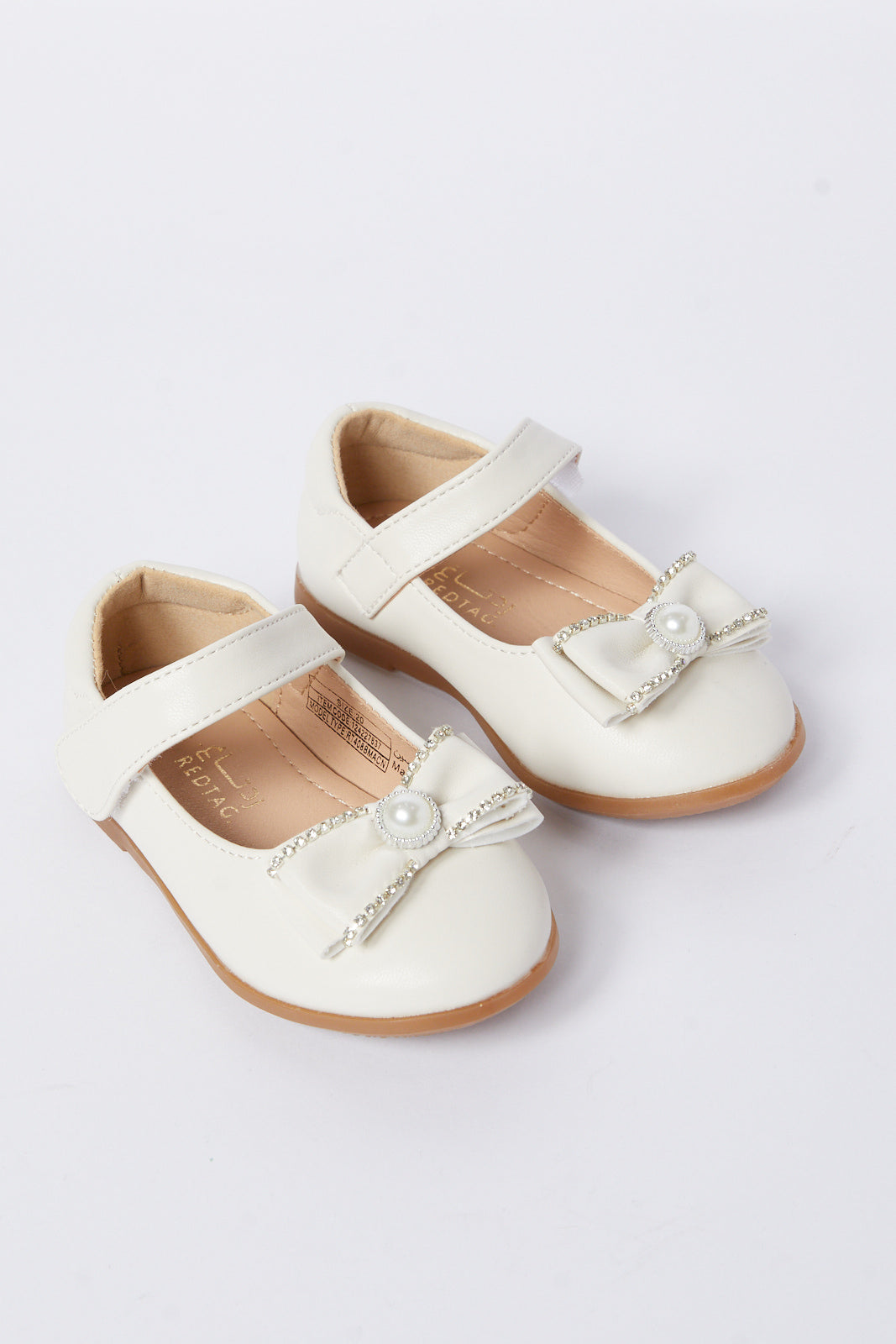 Redtag-White-Bow-Ballerina-Category:Shoes,-Colour:White,-Deals:New-In,-Filter:Girls-Footwear-(1-to-3-Yrs),-ING-Shoes,-N/A,-New-In-ING-FOO,-Non-Sale,-S23A,-Section:Girls-(0-to-14Yrs)-Infant-Girls-1 to 3 Years