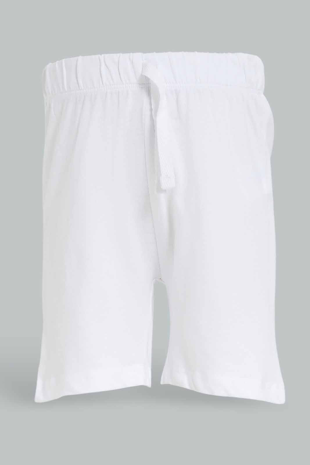 Redtag-Boys-White-And-Blue-Tiger-Printed-4-Pack-Pj-Set-With-Short-Slv-Tee-And-Shorts-Category:Pyjama-Sets,-Colour:White,-Deals:New-In,-Dept:Boys,-Filter:Infant-Boys-(3-to-24-Mths),-INB-Pyjama-Sets,-New-In-INB-APL,-Non-Sale,-S23A,-Section:Boys-(0-to-14Yrs)-Infant-Boys-3 to 24 Months