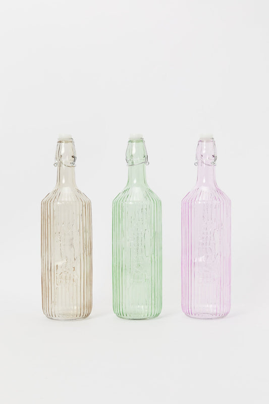 Redtag-Assortedr-Glass-Bottle-(3Piece)-Category:Bottles,-Colour:Assorted,-Deals:New-In,-Dept:Home,-Filter:Home-Dining,-H1:HMW,-H2:DIN,-H3:DRW,-H4:JUG,-HMW-DIN-Drinkware,-New-In-HMW-DIN,-Non-Sale,-S23A,-Season:S23A,-Section:Homewares-Home-Dining-