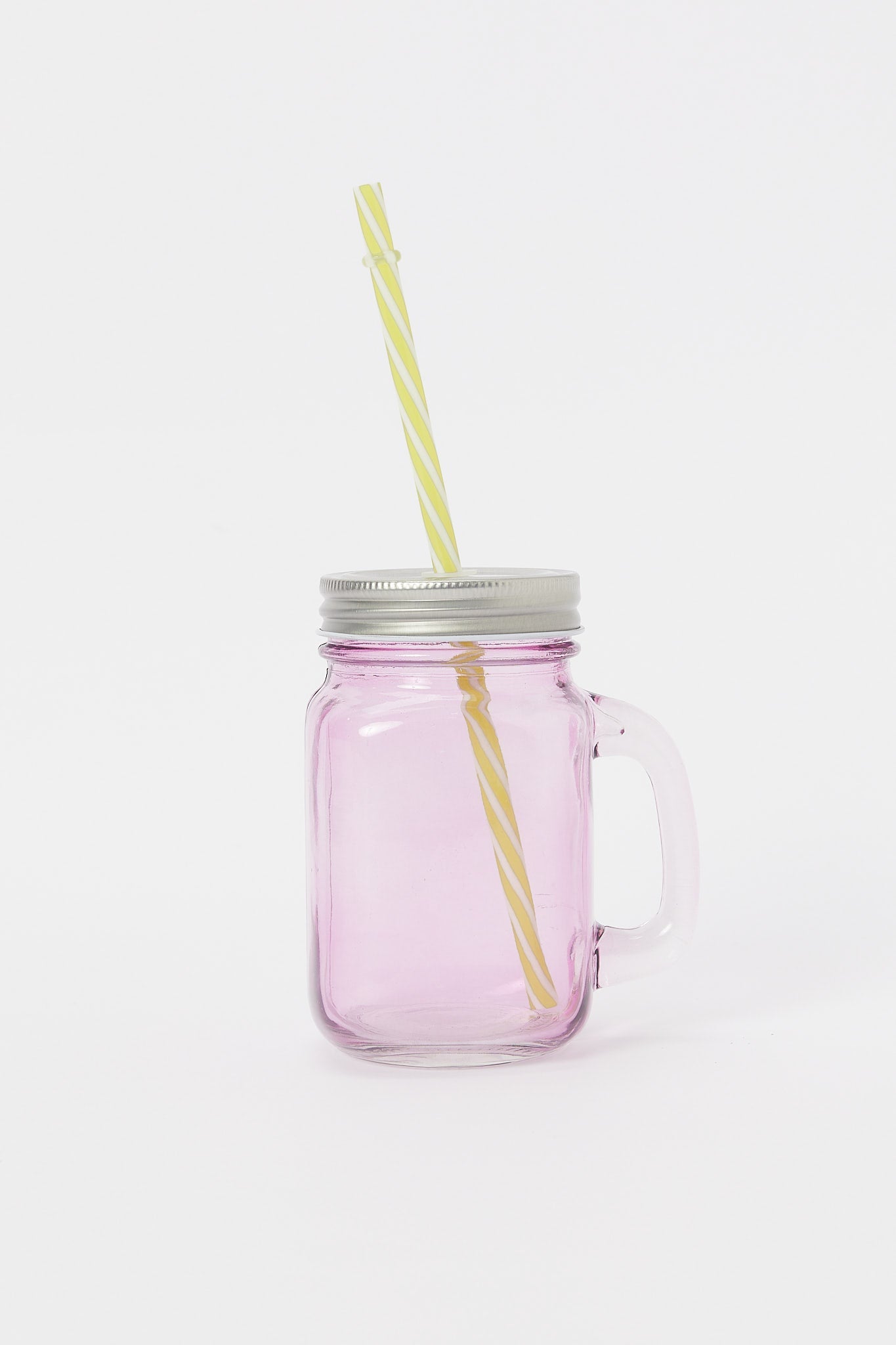 Redtag-Assorted-Glass-Mason-Jar-With-Straws-&-Metal-Stand-(9-Piece)-Category:Glasses,-Colour:Assorted,-Deals:New-In,-Dept:Home,-Filter:Home-Dining,-H1:HMW,-H2:DIN,-H3:DRW,-H4:GLS,-HMW-DIN-Drinkware,-New-In-HMW-DIN,-Non-Sale,-S23A,-Season:S23A,-Section:Homewares-Home-Dining-