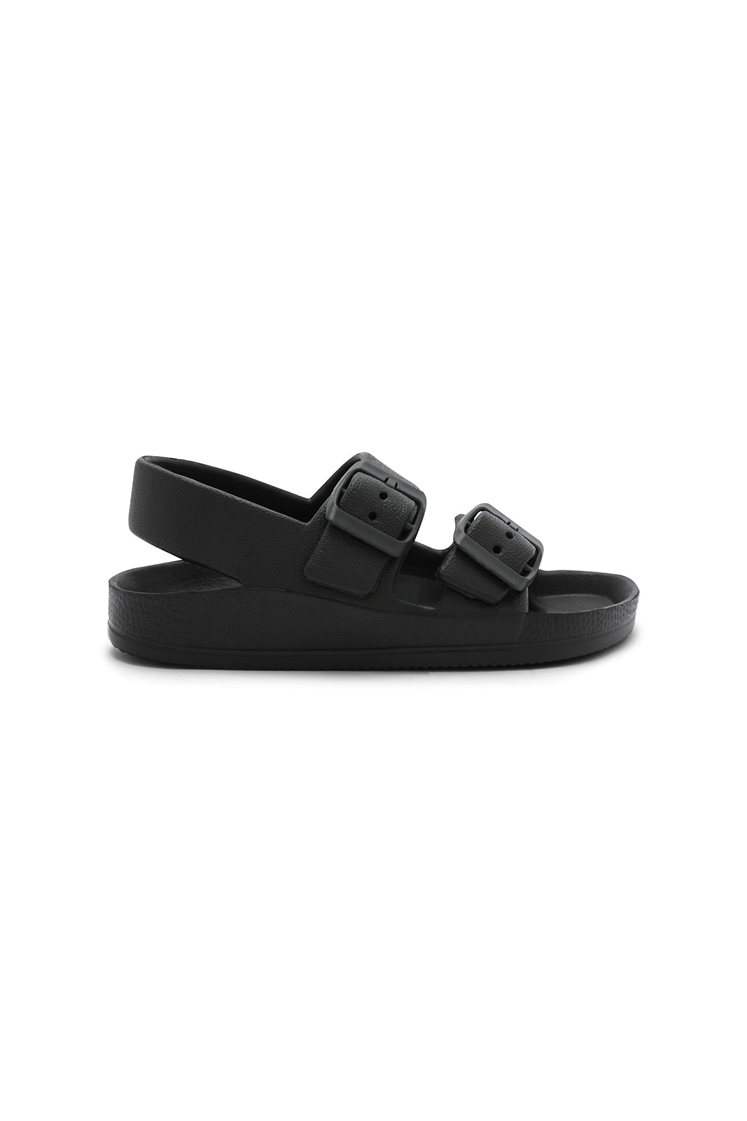 Redtag-Black-Buckle-Slide-With-Backstrap-BOY-Flip-Flops,-Category:Flip-Flops,-Colour:Black,-Deals:New-In,-Filter:Boys-Footwear-(3-to-5-Yrs),-N/A,-New-In-BOY-FOO,-Non-Sale,-S23A,-Section:Boys-(0-to-14Yrs)-Boys-3 to 5 Years