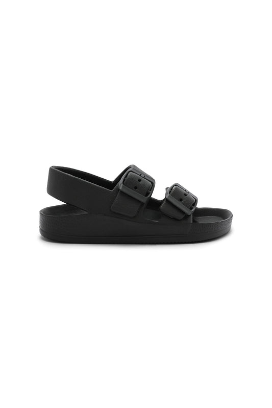 Redtag-Black-Buckle-Slide-With-Backstrap-BOY-Flip-Flops,-Category:Flip-Flops,-Colour:Black,-Deals:New-In,-Filter:Boys-Footwear-(3-to-5-Yrs),-N/A,-New-In-BOY-FOO,-Non-Sale,-S23A,-Section:Boys-(0-to-14Yrs)-Boys-3 to 5 Years