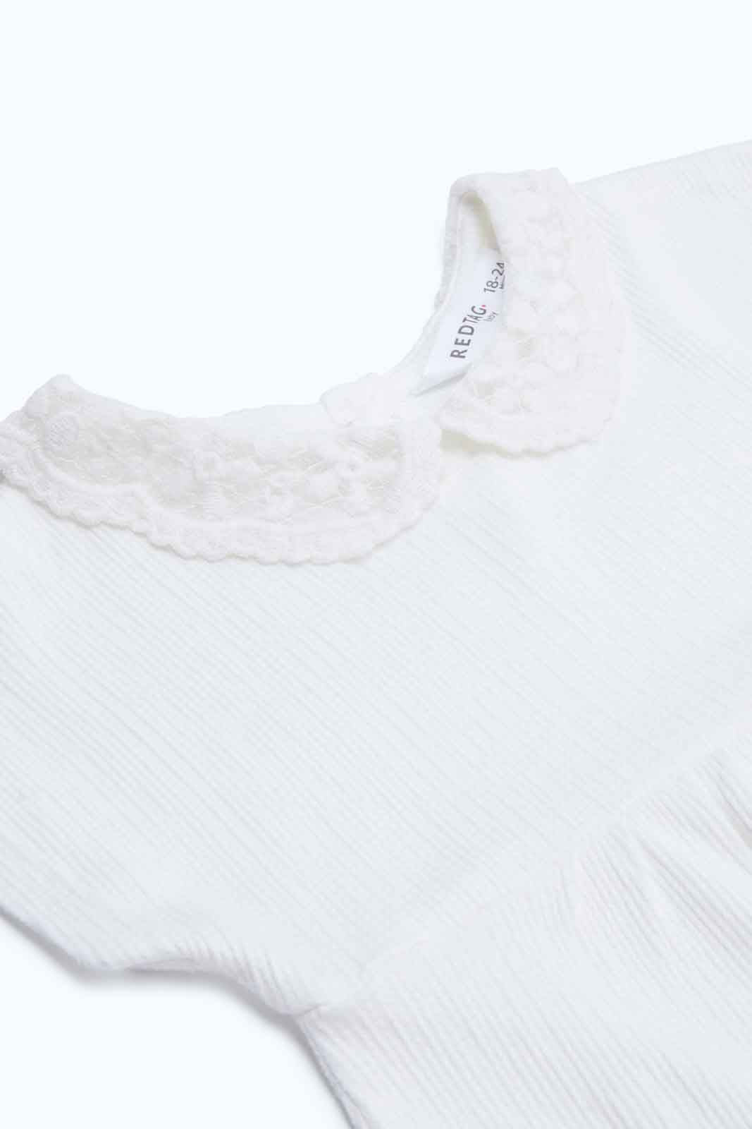 Redtag-Girls-Ivory-Peter-Pan-Collar-Blouse-Category:Blouses,-Colour:Ivory,-Deals:New-In,-Dept:Girls,-Filter:Infant-Girls-(3-to-24-Mths),-ING-Blouses,-New-In-ING-APL,-Non-Sale,-S23B,-Section:Girls-(0-to-14Yrs)-Infant-Girls-3 to 24 Months
