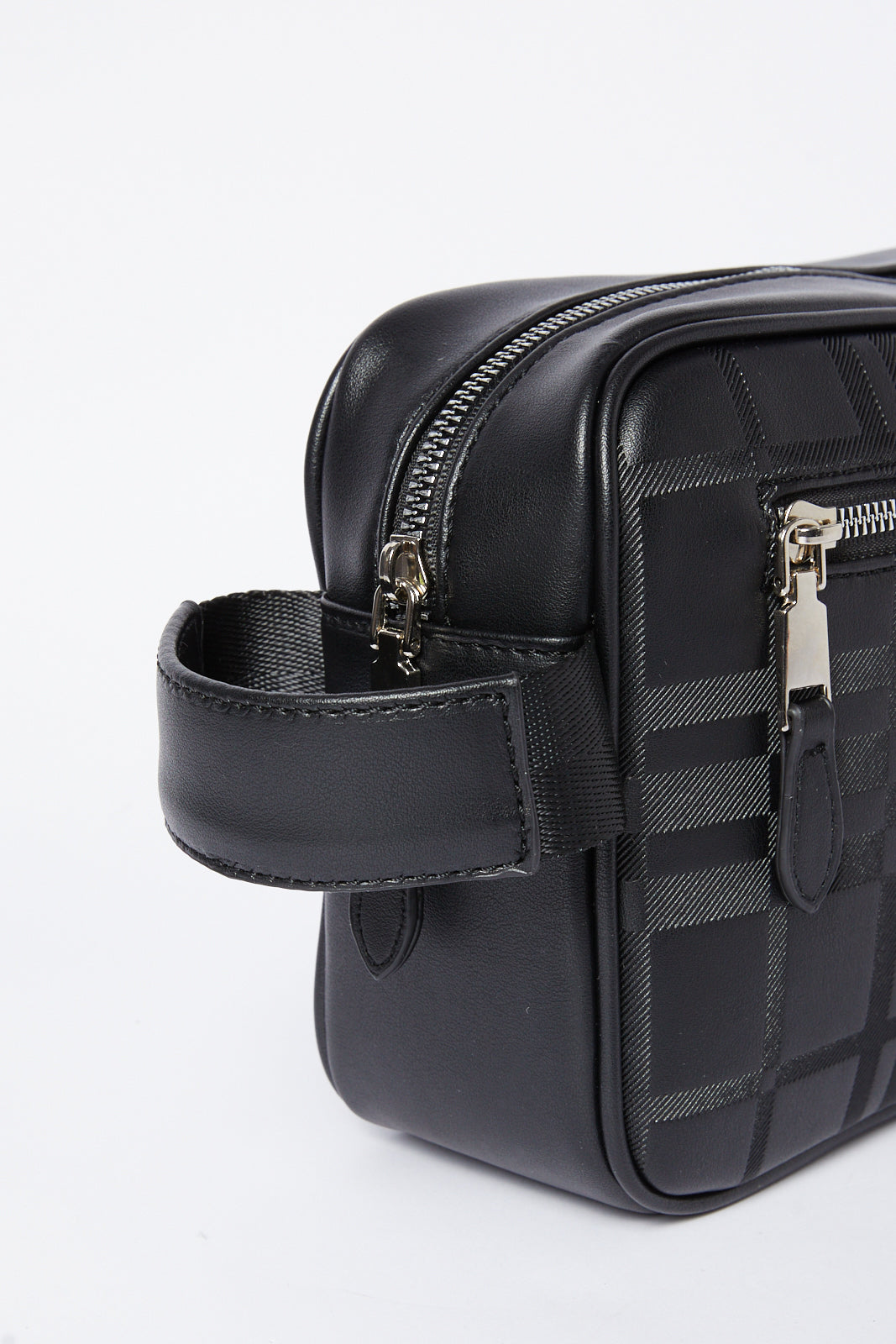Redtag-Black-Embossed-Toiletry-Pouches-Category:Pouches,-Colour:Black,-Deals:New-In,-Dept:Menswear,-Filter:Men's-Accessories,-Men-Pouches,-New-In,-New-In-Men-ACC,-Non-Sale,-S23A,-Section:Men-Men's-