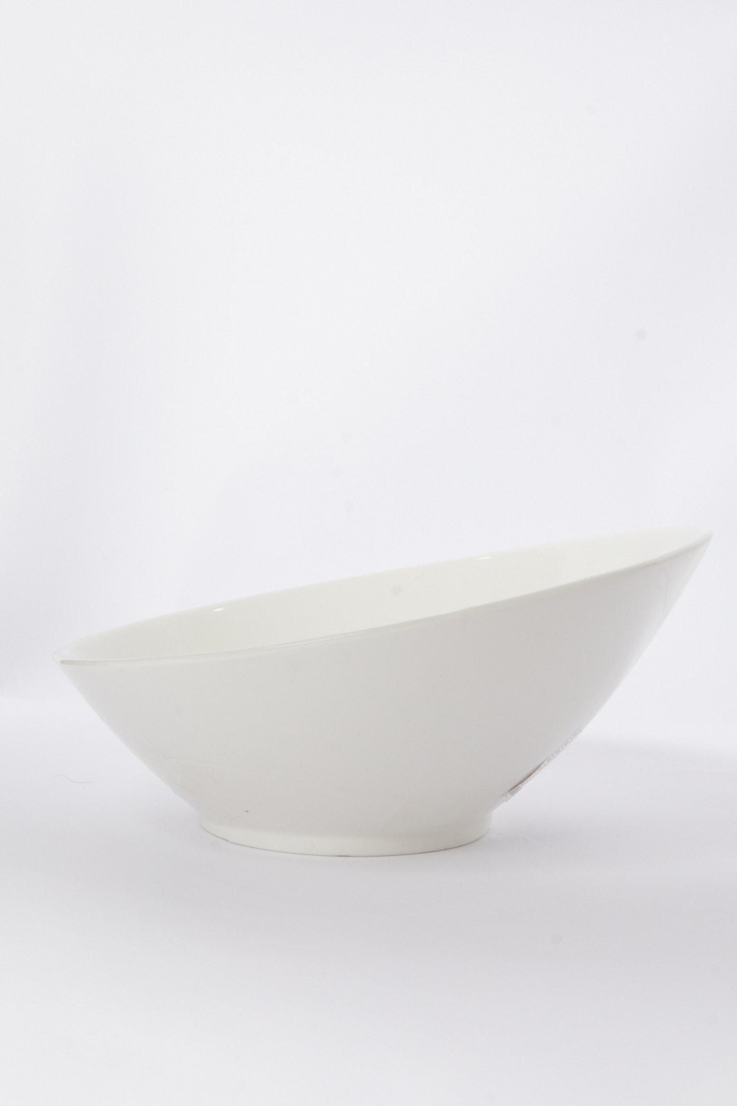 Redtag-White-Porcelain-Round-Salad-Bowl-Category:Bowls,-Colour:White,-Deals:New-In,-Dept:Home,-Filter:Home-Dining,-HMW-DIN-Serveware,-New-In-HMW-DIN,-Non-Sale,-S23A,-Section:Homewares-Home-Dining-