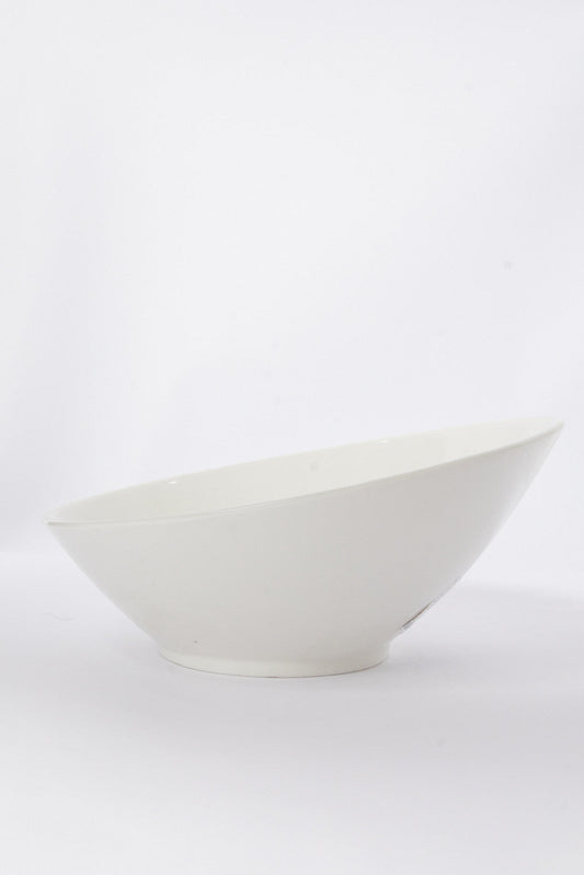 Redtag-White-Porcelain-Round-Salad-Bowl-Category:Bowls,-Colour:White,-Deals:New-In,-Dept:Home,-Filter:Home-Dining,-HMW-DIN-Serveware,-New-In-HMW-DIN,-Non-Sale,-S23A,-Section:Homewares-Home-Dining-