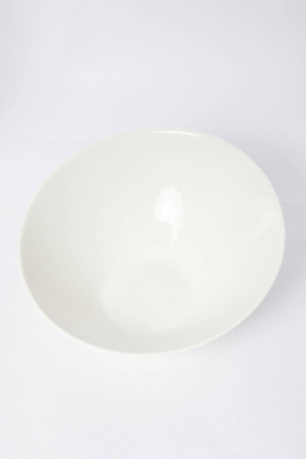 Redtag-White-Porcelain-Round-Salad-Bowl-Category:Bowls,-Colour:White,-Deals:New-In,-Dept:Home,-Filter:Home-Dining,-HMW-DIN-Serveware,-New-In-HMW-DIN,-Non-Sale,-S23A,-Section:Homewares-Home-Dining-